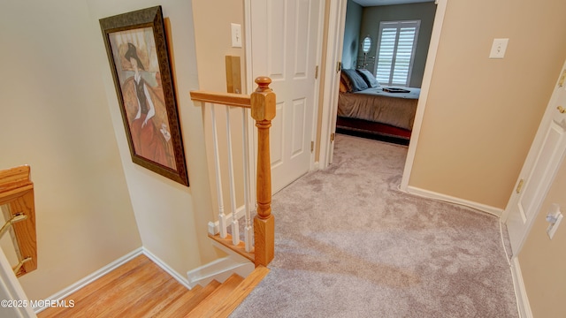 56 W Aspen Way, Aberdeen, NJ 07747 - hall with an upstairs landing and carpet