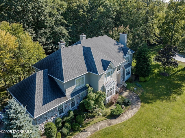 26 Bruns Rd, Allenhurst, NJ 07711 - aerial view of property and surrounding area featuring a heavily wooded area