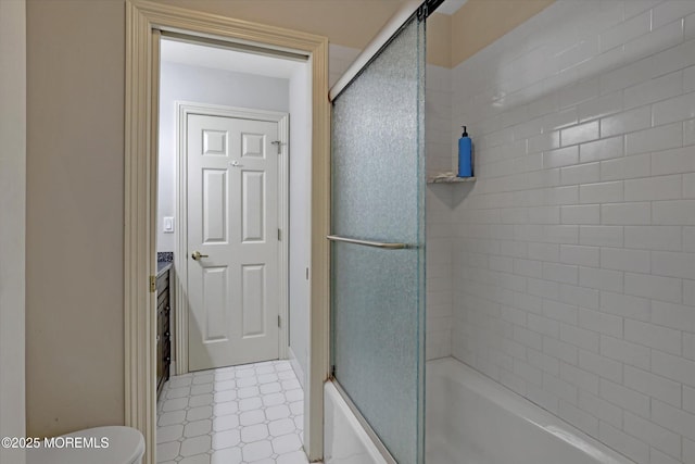 26 Bruns Rd, Allenhurst, NJ 07711 - full bath with bath / shower combo with glass door, tile patterned floors, and vanity