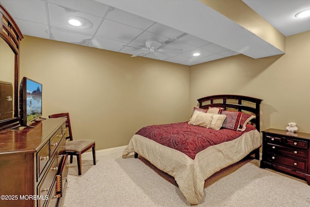 26 Bruns Rd, Allenhurst, NJ 07711 - carpeted bedroom featuring recessed lighting and a paneled ceiling