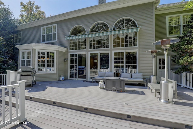 26 Bruns Rd, Allenhurst, NJ 07711 - deck featuring an outdoor hangout area and grilling area