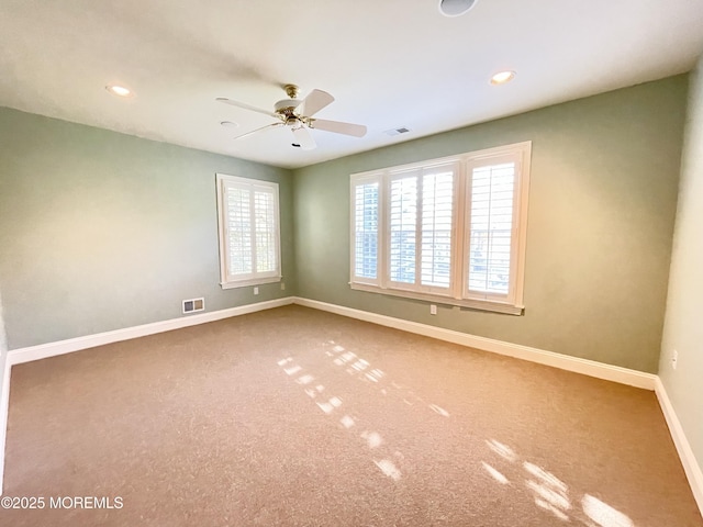 26 Bruns Rd, Allenhurst, NJ 07711 - carpeted spare room featuring ceiling fan and recessed lighting