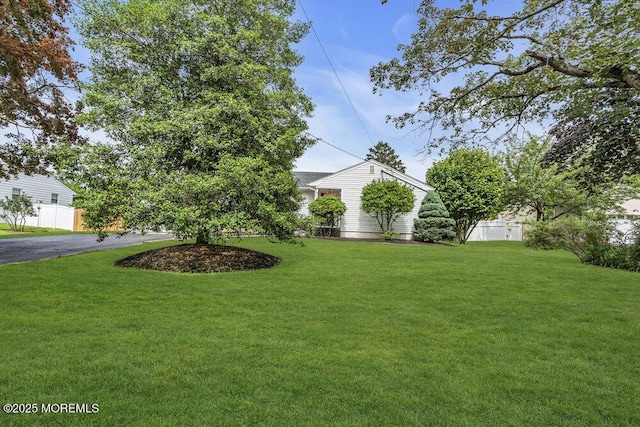 17 Rose St, Lincroft, NJ 07738 - view of yard featuring asphalt driveway