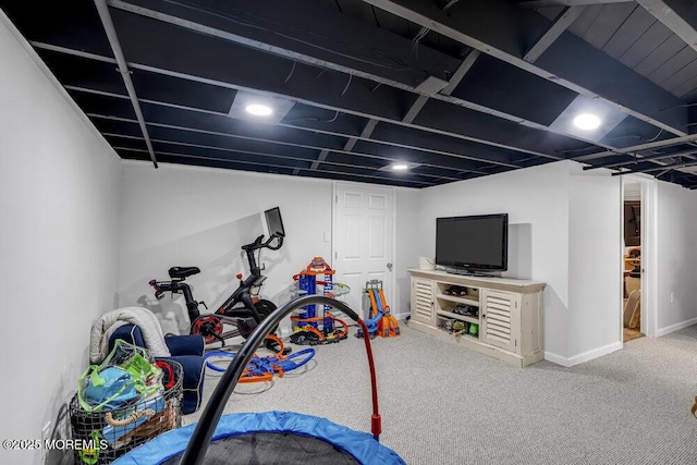 17 Rose St, Lincroft, NJ 07738 - workout room with carpet and baseboards