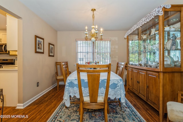 12 Aarons Way, Brick, NJ 08723 - dining room with a chandelier, dark wood-style floors, and plenty of natural light