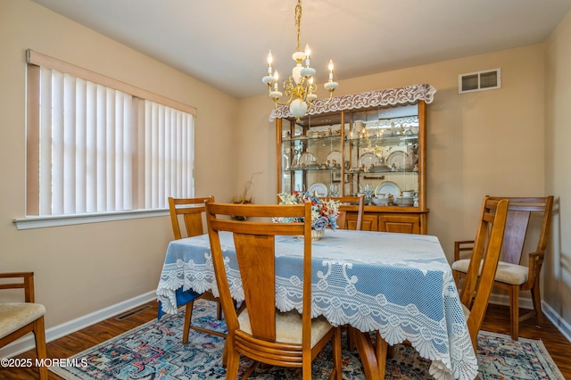 12 Aarons Way, Brick, NJ 08723 - dining space featuring wood finished floors and a chandelier
