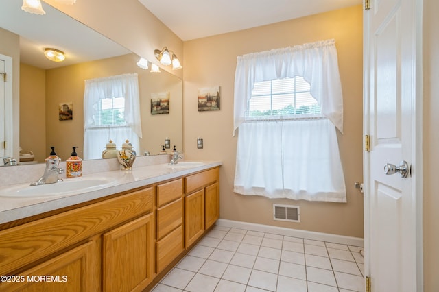 12 Aarons Way, Brick, NJ 08723 - bathroom featuring double vanity and tile patterned flooring