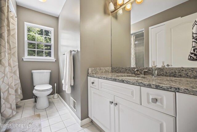 304 Mackenzie Dr, Jackson, NJ 08527 - full bath with vanity, a shower with curtain, and tile patterned flooring