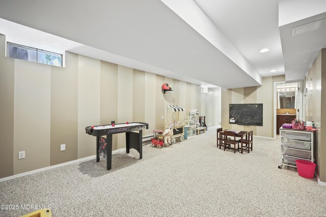 304 Mackenzie Dr, Jackson, NJ 08527 - rec room featuring carpet floors and recessed lighting