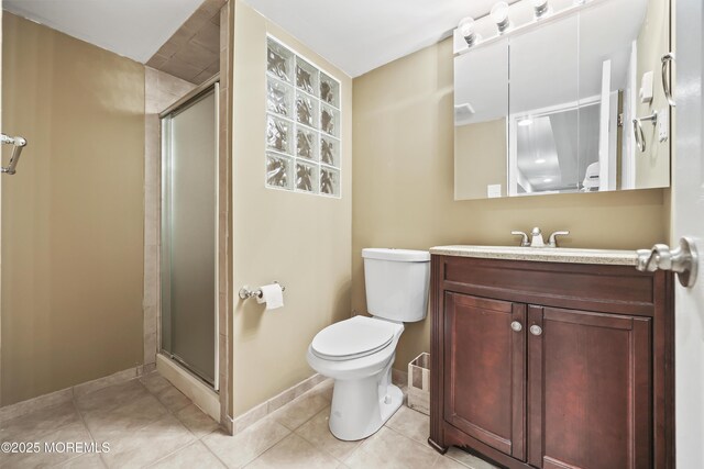 304 Mackenzie Dr, Jackson, NJ 08527 - full bathroom featuring a shower stall, vanity, and tile patterned floors