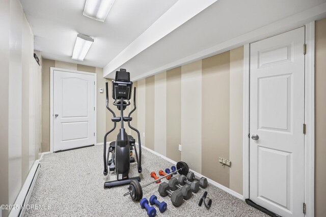 304 Mackenzie Dr, Jackson, NJ 08527 - workout area with carpet flooring and baseboards