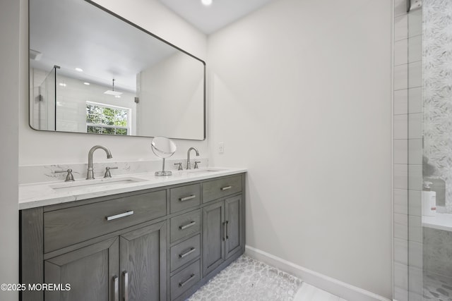 304 Mackenzie Dr, Jackson, NJ 08527 - full bath with double vanity and a tile shower