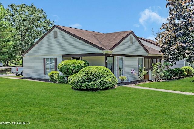 853 Winchester Ct Unit A, Manchester, NJ 08759 - view of front of home with a front yard and a shingled roof