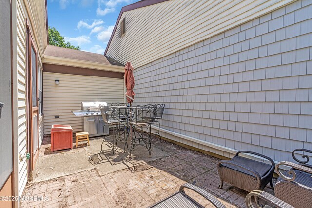 853 Winchester Ct Unit A, Manchester, NJ 08759 - view of patio featuring outdoor dining area and a grill