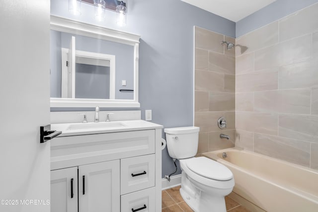 14A Portsmouth St, Whiting, NJ 08759 - bathroom featuring vanity, shower / bath combination, and tile patterned flooring