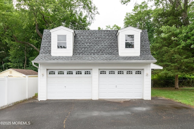 35 Fairview Dr, Middletown, NJ 07748 - detached garage with view of wooded area