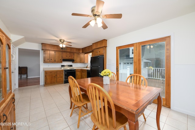 35 Fairview Dr, Middletown, NJ 07748 - dining room with ceiling fan and light tile patterned flooring