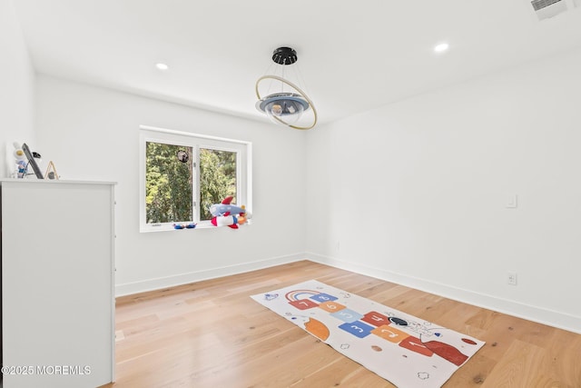 1218 W Park Ave, Ocean Twp, NJ 07712 - spare room featuring light wood finished floors and recessed lighting
