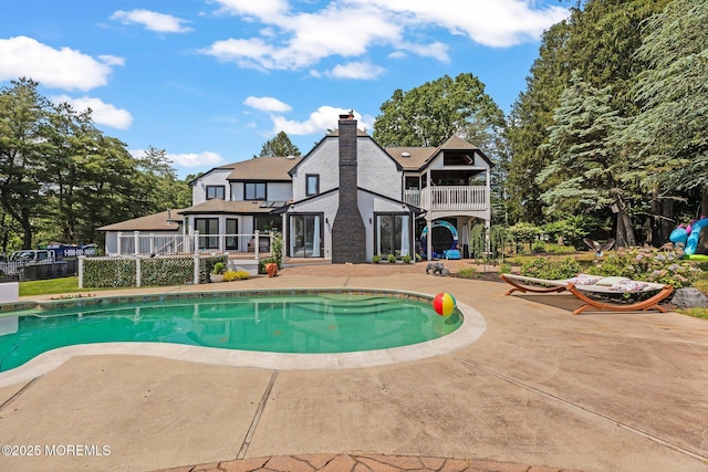 1218 W Park Ave, Ocean Twp, NJ 07712 - outdoor pool featuring a patio area