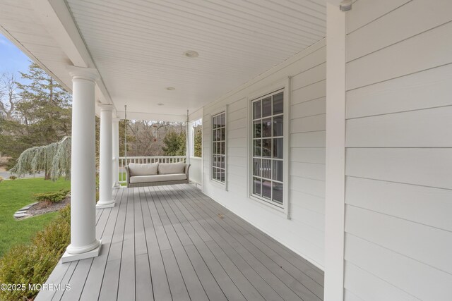 15 E Pine Branch Dr, Millstone, NJ 08510 - view of wooden porch