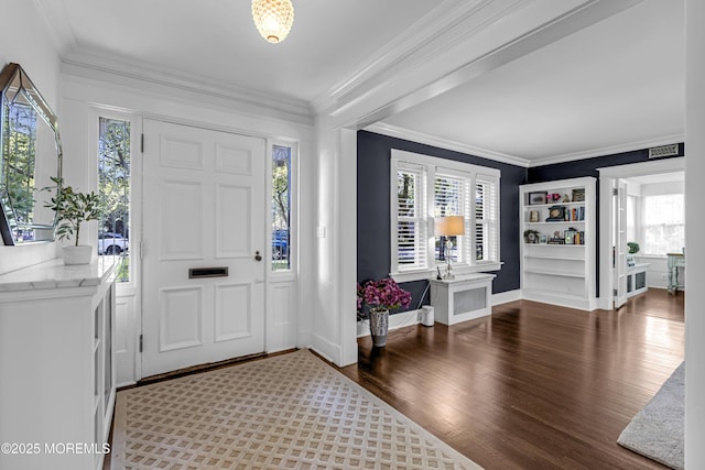 6 Buttonwood Dr, Shrewsbury Boro, NJ 07702 - entrance foyer featuring wood finished floors and ornamental molding