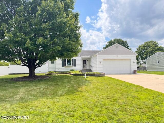 23 Norlaine Dr, Cookstown, NJ 08511 - ranch-style house with a garage and driveway
