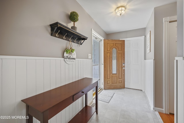 23 Norlaine Dr, Cookstown, NJ 08511 - entrance foyer featuring a wainscoted wall