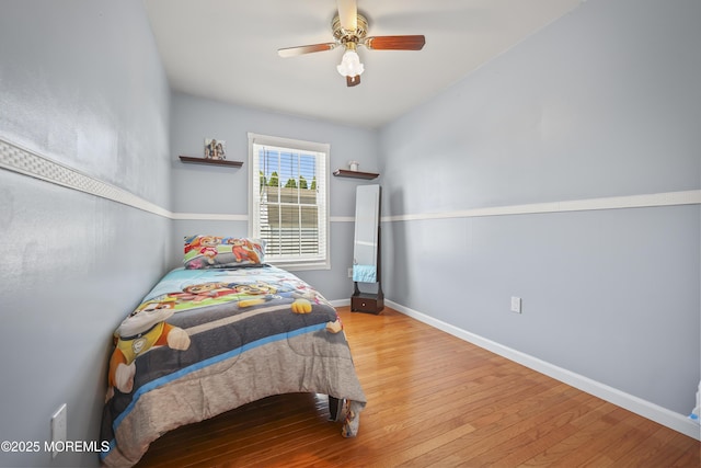 23 Norlaine Dr, Cookstown, NJ 08511 - bedroom with wood finished floors and ceiling fan