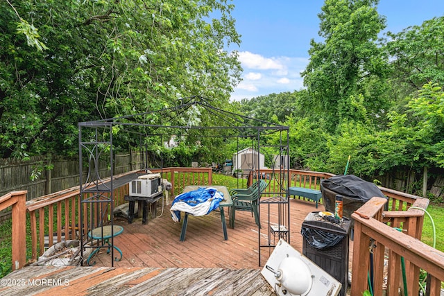 207 Lloyd Rd, Matawan, NJ 07747 - deck with a gazebo and a fenced backyard
