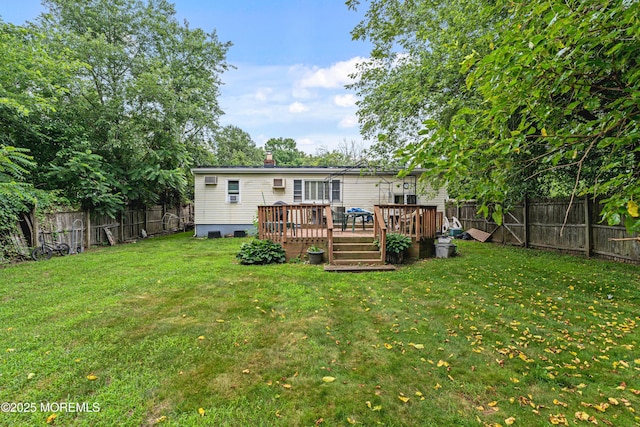 207 Lloyd Rd, Matawan, NJ 07747 - back of house featuring a fenced backyard and a wooden deck
