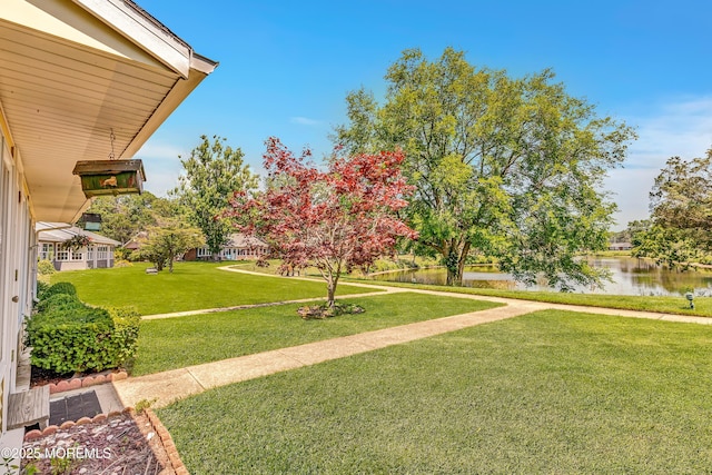 404 Picardy Ct Unit A, Lakewood, NJ 08701 - view of green lawn with a water view