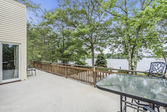 35 Tahoe Ln, Stafford, NJ 08050 - view of patio with a water view and outdoor dining area