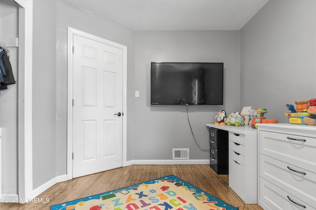 243 Donald Ave, Rahway, NJ 07065 - recreation room featuring light wood-style floors and baseboards