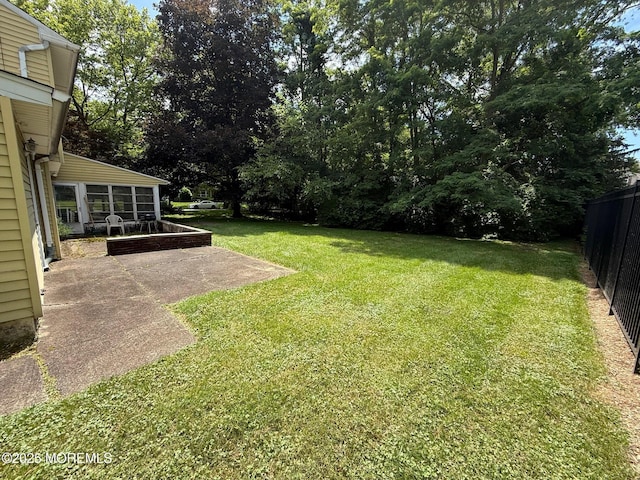 34 Woodbrook Cir, Westfield, NJ 07090 - view of yard with a patio area and view of wooded area