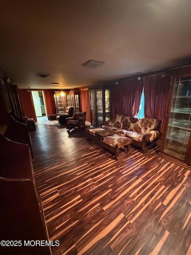 34 Woodbrook Cir, Westfield, NJ 07090 - living area with wood finished floors