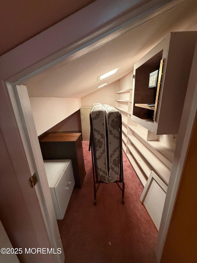 34 Woodbrook Cir, Westfield, NJ 07090 - unfurnished bedroom featuring carpet and vaulted ceiling