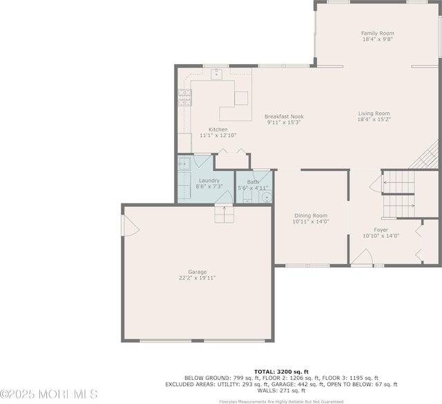 12 Diane Dr, Brick, NJ 08724 - view of floor plan / room layout
