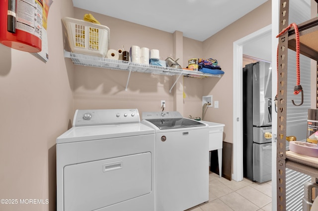 12 Diane Dr, Brick, NJ 08724 - washroom featuring washing machine and dryer and light tile patterned floors