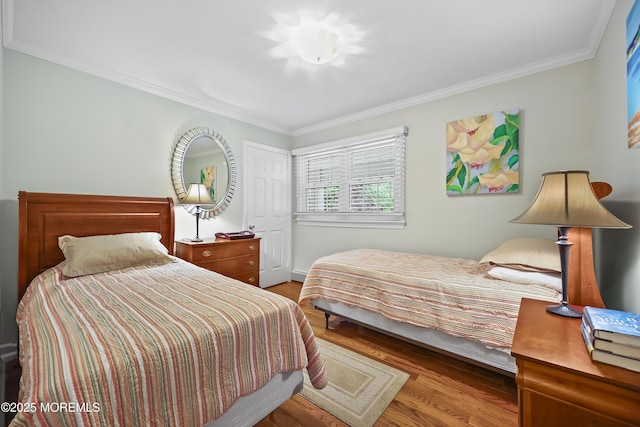 6 Stoecker Rd, Holmdel, NJ 07733 - bedroom with ornamental molding and wood finished floors