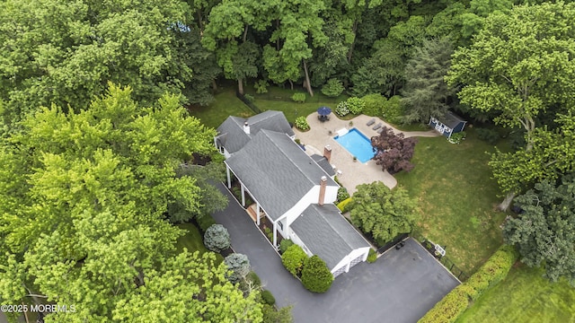 6 Stoecker Rd, Holmdel, NJ 07733 - bird's eye view of a pool