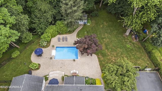 6 Stoecker Rd, Holmdel, NJ 07733 - aerial overview of property's location featuring a pool