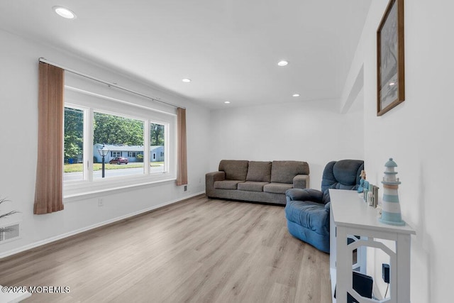 455 Drum Point Rd, Brick, NJ 08723 - living area with recessed lighting and light wood-style flooring