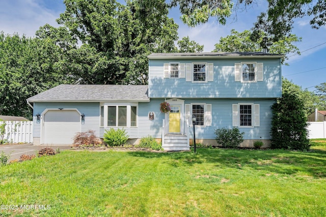 343 Clifton Ave, Bayville, NJ 08721 - colonial-style house featuring a garage, entry steps, and concrete driveway