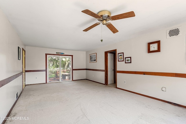 343 Clifton Ave, Bayville, NJ 08721 - carpeted empty room with a ceiling fan and baseboards