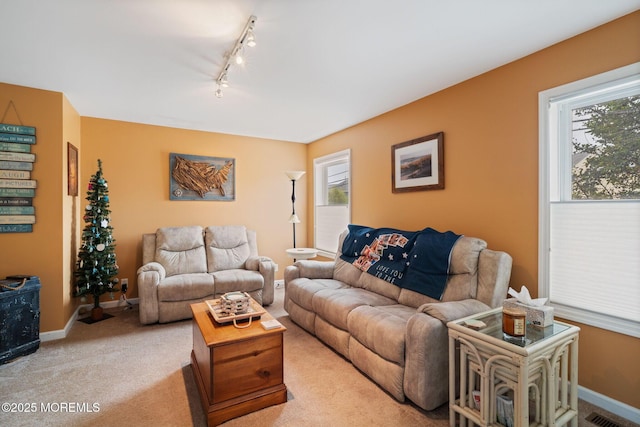 164 Morris Blvd, Beach Haven West, NJ 08050 - carpeted living area featuring track lighting and healthy amount of natural light