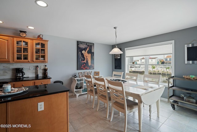 164 Morris Blvd, Beach Haven West, NJ 08050 - dining area featuring recessed lighting and light tile patterned flooring