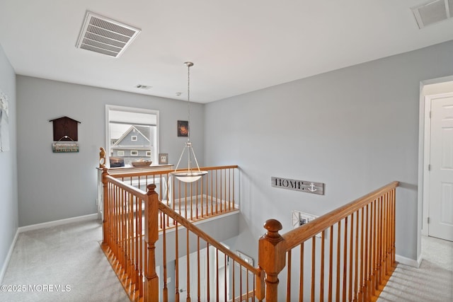164 Morris Blvd, Beach Haven West, NJ 08050 - corridor with an upstairs landing and carpet floors