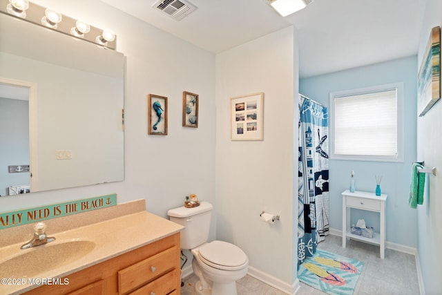 164 Morris Blvd, Beach Haven West, NJ 08050 - bathroom featuring vanity, tile patterned flooring, and a shower with shower curtain