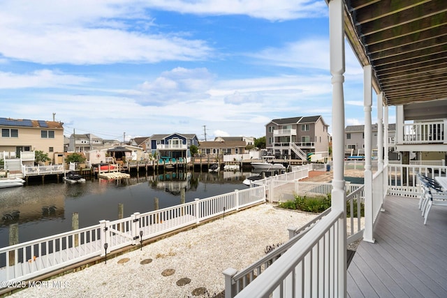 164 Morris Blvd, Beach Haven West, NJ 08050 - water view featuring nearby suburban area and a fenced backyard