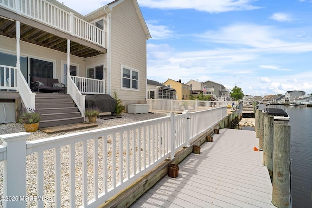 164 Morris Blvd, Beach Haven West, NJ 08050 - dock area featuring a residential view and a water view